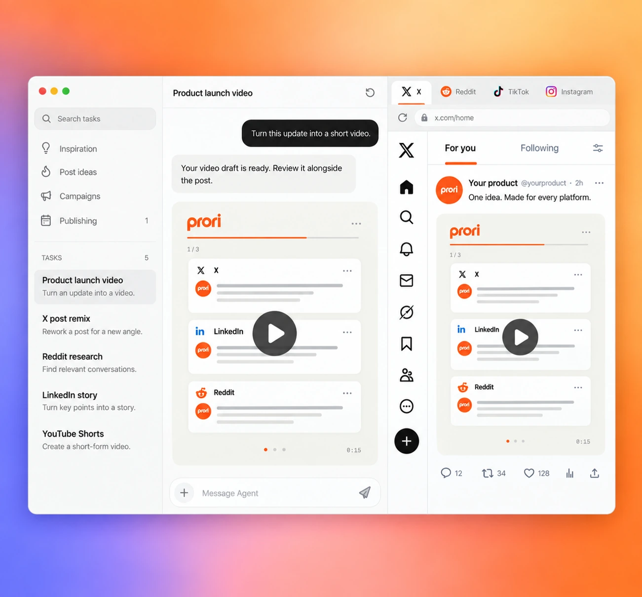 Your social operations. Your desktop Agent.
